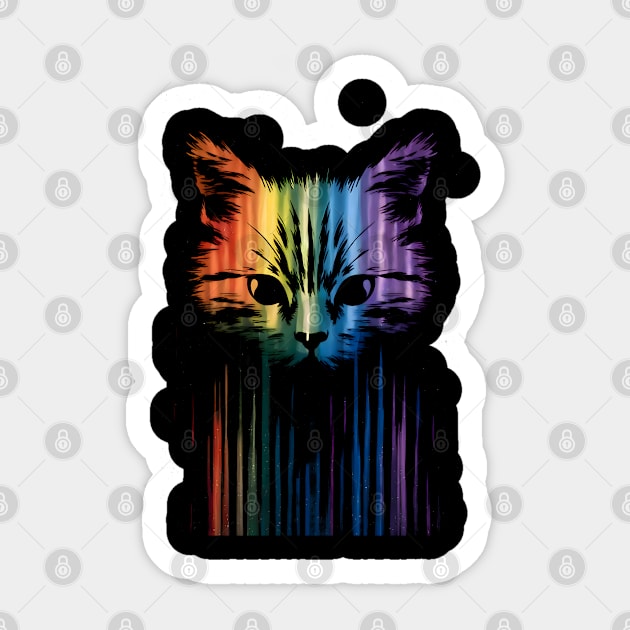Rainbow Cat Mystique Sticker by TurnEffect
